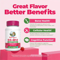 Sugar-Free D3 + B12 Gummies