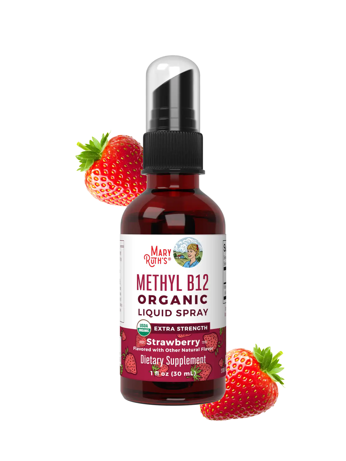Methyl B12 Organic Spray, Strawberry