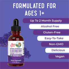 Organic Elderberry Extra Strength Liquid Drops